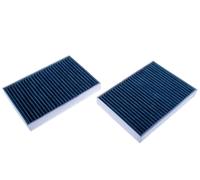 DENCKERMANN Filtre d'habitacle Filtre à charbon actif, Filtre à poussière fine (PM 2.5), avec effet antibactérien, avec une activité antifongique M111000A