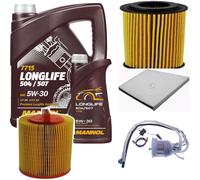 DENCKERMANN Inspection Set MANNOL LONGLIFE 5W-30 6L Pour Mercedes-Benz E-Class