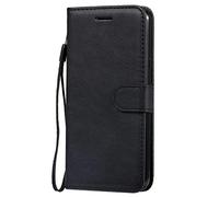 DENDICO Coque pour LG K40S, PU en Cuir Coque Portefeuille Étui Housse, Design Classique TPU Coque pour LG K40S - Noir