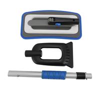 Déneigeurs de Voiture avec poignée en Aluminium et Outil à Neige, Kit de 3 pièces pour Balai Portable de Voiture avec poignée pour Une Utilisation hivernale (Blue)