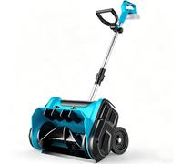 Déneigeuse électrique à batterie compatible avec Makita 18 V sans piles | souffleuse à neige électrique, sans fil, jusqu'à 30 cm de hauteur, 1000 W, largeur de lancement de 8 m