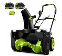 Déneigeuse sans Fil 50 cm, Souffleuse à Neige 40V Brushless | Pelle à Neige Électrique 3500W avec Éjecteur Orientable & Chargeur Rapide pour Allée de Garage, Trottoir & Porche