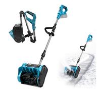 Déneigeuse sans fil pour Makita 18 V, largeur de travail de 25 cm, 8 m | Pelle à neige électrique sans fil 18 000 tr/min pour trottoirs et terrasses