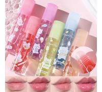 DENESTUP 6pcs Roll-On Lip Gloss Set, Set De Gloss à Lèvres Aromatisé Aux Fruits, Maquillage Brillant Pour Les Enfants Et Les Adolescents, Non Toxique, Adapté Aux Enfants