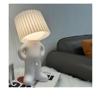 DengFen Humble Mike Lampe coquine Little Shy Man Creative Light, veilleuse créative, cadeau éléphant blanc adulte, cadeau de Saint-Valentin pour lui et elle (blanc)