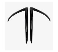DENGG Aileron Voiture pour Tesla pour Modèle 3 2017-2022 Avant Antibrouillard Couverture Lampes Lame Garniture Spoiler Vent Couteau Pare-Chocs en Fiber De Carbone ABS Accessoires Voiture (Color : 2)