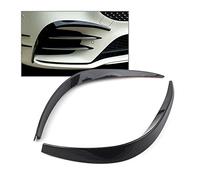 DENGG pour Mercedes pour Benz W177 Classe A A260 A35 AMG 2019 2020 2X Noir Brillant Voiture Pare-Chocs Avant Séparateur Spoiler Canard Garniture OOPUHKSY(Carbon Fiber Style)
