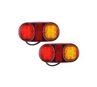 DENGG Voiture Feux Arrière Remorques 2X 12V/10-30V Indicateur D'avertissement Lampe Course Camion Remorque Voiture Bateau Caravane Arrière Feu Arrière Rouge Jaune Frein Arrêt (Color : 10-30V)