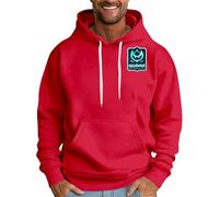 DENGJIAMY Sweat à capuche d'Halloween pour homme avec imprimé chauve-souris et manches longues décontracté avec cordon de serrage, Rouge, 3XL