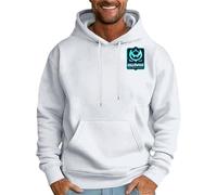 DENGJIAMY Sweat à capuche d'Halloween pour homme avec imprimé chauve-souris et manches longues décontracté avec cordon de serrage, blanc, XXL