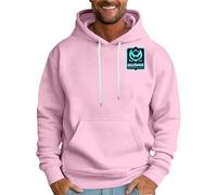 DENGJIAMY Sweat à capuche d'Halloween pour homme avec imprimé chauve-souris et manches longues décontracté avec cordon de serrage, rose, 3XL