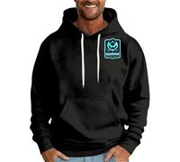 DENGJIAMY Sweat à capuche d'Halloween pour homme avec imprimé chauve-souris et manches longues décontracté avec cordon de serrage, Noir , XXL