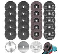 Dengthrive Disque à Tronçonner 75 mm : Jeu de Disques Dentelés Professionnels, Diamètre d'alésage 10 mm, jeu D'accessoires pour Couper, Polir, Métal, Bois, Plastique