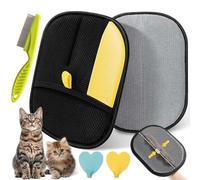 DENGWANG Yomi Gant d'épilation d'animaux, gants d'élimination statiques pour poils d'animaux, réutilisables, électrostatiques double face, pour canapé, meubles, tapis, siège de voiture (1 pièce)