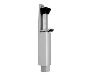 DENI Butoir de porte DENI 3837 0060 22 imprimé zinc laqué argent. Hubh. Montage sur porte 60mm Quantité:1