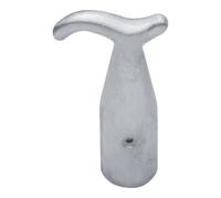 DENI DENI Crochet pour loqueteau supérieur 4994, L 70 mm, l 40 mm, aluminium Quantité:1