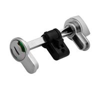 DENI DENI Module WC serrure cylindre profil 3615 nickelé, rouge/vert Quantité:1