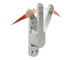 DENI Opérateur de porte DENI VARIO DIN L/R argent élox.LM.30mm tige 10mm Quantité:1