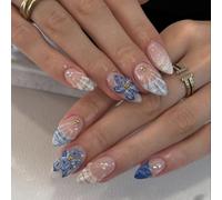 Denial Epoxy Requis French Blue Nut Persist Hoofs ABS Permanent Artificiel avec Plan Côtier Excellent pour les Vacances et les Mariages pour Spécialistes