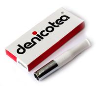 Denicotea Porte-cigarette blanc et la couleur Argent + 10 filtres