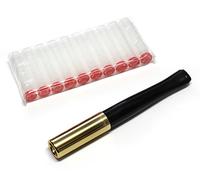 Denicotea Porte-cigarette EJECTOR Couleur Noir et or + 10 filtres