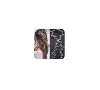 Denifery Serre-tête de mariée avec perles de cristal extra longues et perles de cristal, 1 unité (Lot de 1), Perle de cristal
