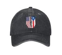 Denim Baseball Chapeau Drapeau des États-Unis, De L'Amérique Et du Tigré Conception De Trou Respirant Baseball Cap Mode Trucker Cap pour Extérieur Plein Air Randonnée