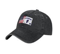Denim Baseball Chapeau Drapeau du Comté De Franklin, Arkansas Facile À Transporter Denim Casquette pour Cool Baseball Cap pour Plein Air Voyage Outdoor