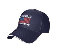 Denim Baseball Chapeau par Crainte pour Notre Démocratie, Je Dissident Confort Baseball Cap Cool Trucker Cap pour Cyclisme Randonnée D’Anniversaire