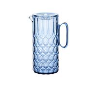 Guzzini Carafe Vanity bleu denim avec couvercle en Bio-based SAN et Bio-based SMMA