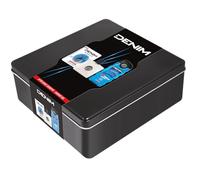 Denim - Cadeau pour homme, après rasage Sensitive 0 % d'alcool 100 ml et mousse de douche originale 250 ml, même pour les peaux sensibles, avec boîte