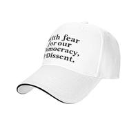 Denim Casquette pour par Crainte pour Notre Démocratie, Je Dissident Mode Trucker Cap Classique Sun Hat pour De Pêche Extérieur Activités