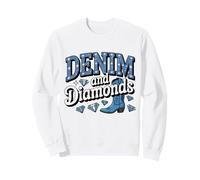 Denim et Diamants Africains Melanin Swag Cowgirls Western Sweatshirt