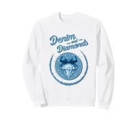 Denim et Diamants Bow Dames Filles Femmes Sweatshirt