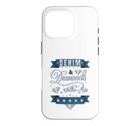 Denim et Diamants Western Cowgirl Glam Style pour Femmes Coque pour iPhone 16 Pro