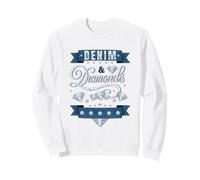 Denim et Diamants Western Cowgirl Glam Style pour Femmes Sweatshirt