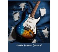 Denim Guitar Music Lesson Journal