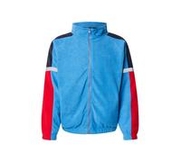 Denim Project Veste en polaire 'Luke' bleu clair / bleu foncé / gris / rouge, Taille S