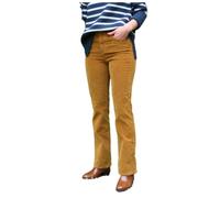 Denim Studio - Pantalon Évasé en Velours Côtelé - Modèle Jeff - Femme - Pantalons - Jaune - Taille: W25