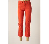 denim studio pantalons femme de couleur orange W25