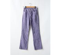 denim studio pantalons femme de couleur violet