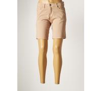 denim studio shorts / bermudas femme de couleur beige