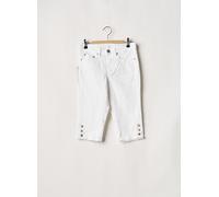 denim studio shorts / bermudas femme de couleur blanc