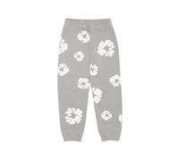 Denim Tears - Joggers en Coton Gris avec Couronne - Homme - Pantalons - Gris - Taille: XL