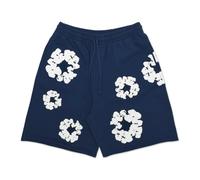 Denim Tears - The Cotton Wreath Shorts - Homme - Shorts - Bleu - Taille: L
