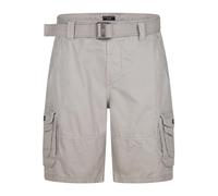 DENIMFY DFUlli Short cargo pour homme avec ceinture Coupe droite Short cargo avec poches Bermuda d'été 100 % coton Beige Vert Bleu Gris 30 31 32 33 34 36 38 40 42, Beige cendré, 44