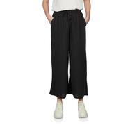 DENIMFY Palazzo Pantalon d'été 7/8 pour femme Coupe ample DFKate Pantalon d'été en tissu léger Longueur cheville Taille élastique Motif viscose Vert Blanc Beige Noir Bleu marine Tailles S M L XL XXL