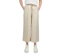 DENIMFY Palazzo Pantalon d'été 7/8 pour femme Coupe ample DFKate Pantalon d'été en tissu léger Longueur cheville Taille élastique Motif viscose Vert Blanc Beige Noir Bleu marine Tailles S M L XL XXL