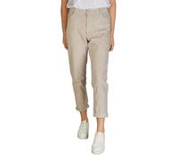 DENIMFY Pantalon cargo femme Mom Fit taille haute jambe droite stretch DFLisa pantalon en tissu extensible fermeture éclair poches uni gris rose bleu beige vert S M L XL XXL, XXL