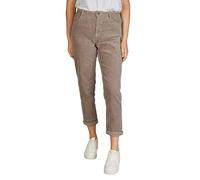 DENIMFY Pantalon cargo femme Mom Fit taille haute jambe droite stretch DFLisa pantalon en tissu extensible fermeture éclair poches uni gris rose bleu beige vert S M L XL XXL, gris ardoise, XL